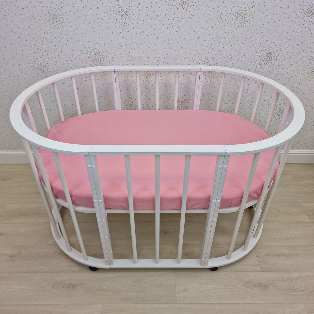 Простыня на резинке на овальную кровать (бязь) артикул анонс 257_47