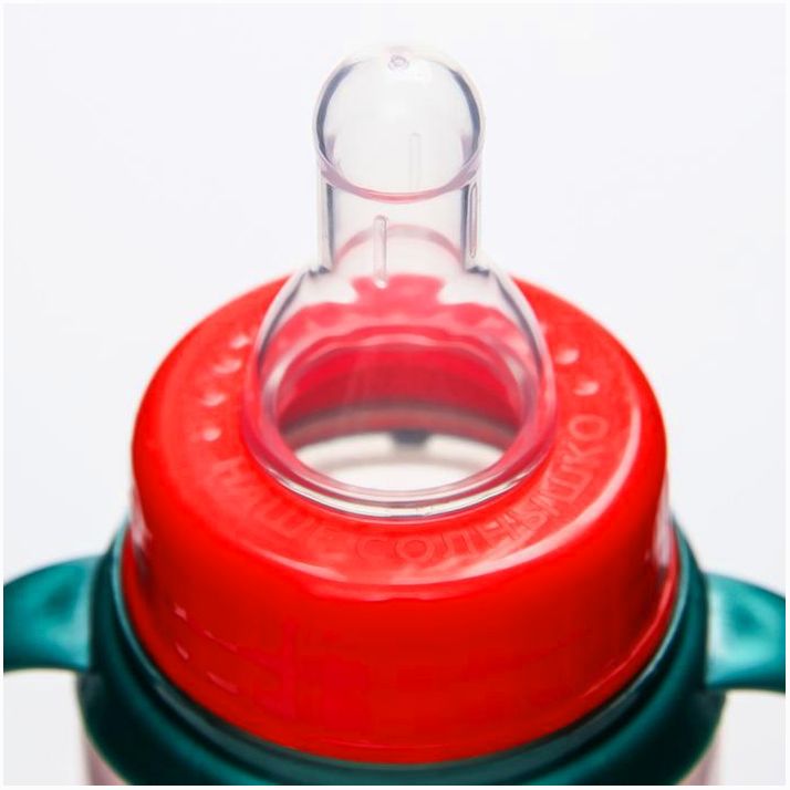 Картинка Бутылочка «1 Новый год», 150 мл, клас горло, от 0 мес, цилиндр, подарочная упаковка, с ручками (№6849712) от магазина Мир детей Товары для Новорожденных