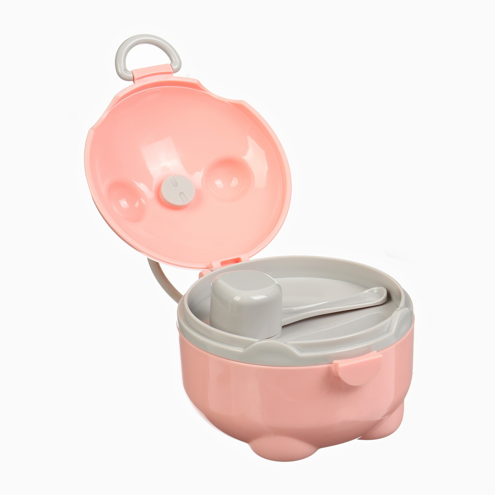 № 10553131 Контейнер для детского питания Мишка 1, 150 мл, цвет розовый