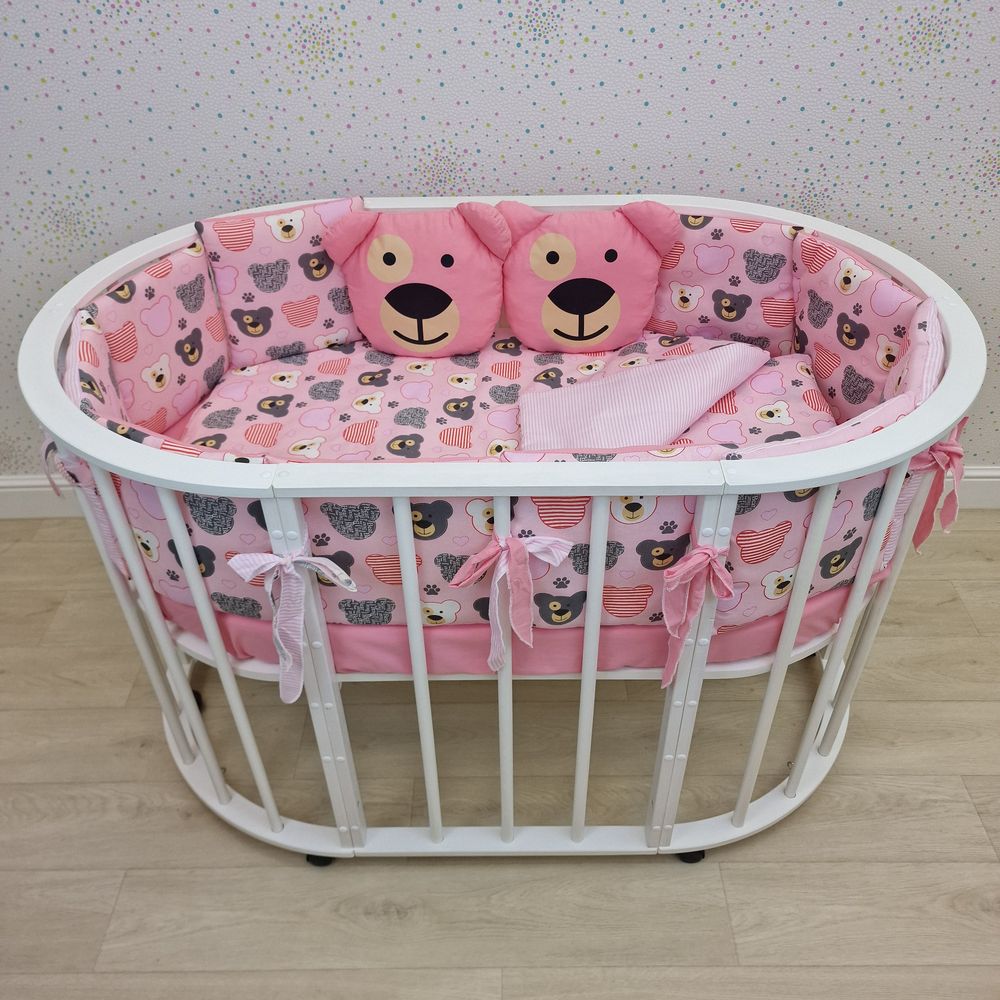 № 1132-0-1бб КПБ 17 пр (борт + пододеяльник + одеяло + наволочка + подушка + простынь (бязь)