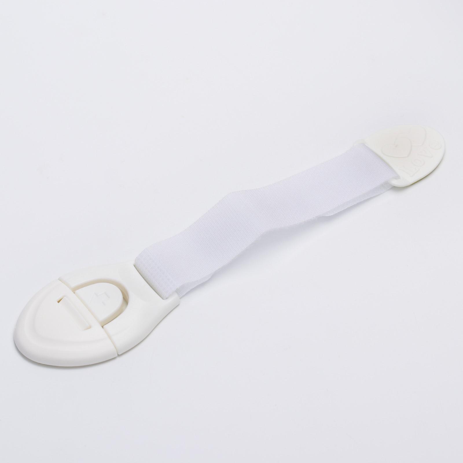 № 4767998 Блокиратор для дверей и ящиков, универсальный, на липучке, цвет белый, Крошка Я