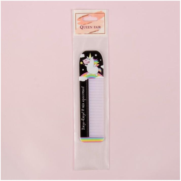 Картинка Расчёска фигурная «Единорог», 14,7 ? 3,7 см (№4563944) от магазина Мир детей Товары для Новорожденных