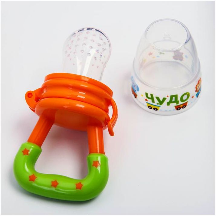 № 2279602 Ниблер «Чудо», с силиконовой сеточкой, цвет оранжевый