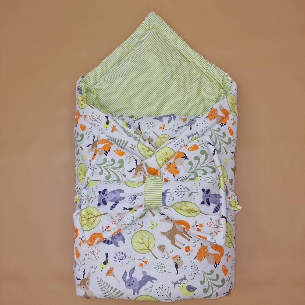 Комплект на выписку 2 пр: одеяло+бант-подушка (бязь) артикул анонс 1872б-0-1_м_04