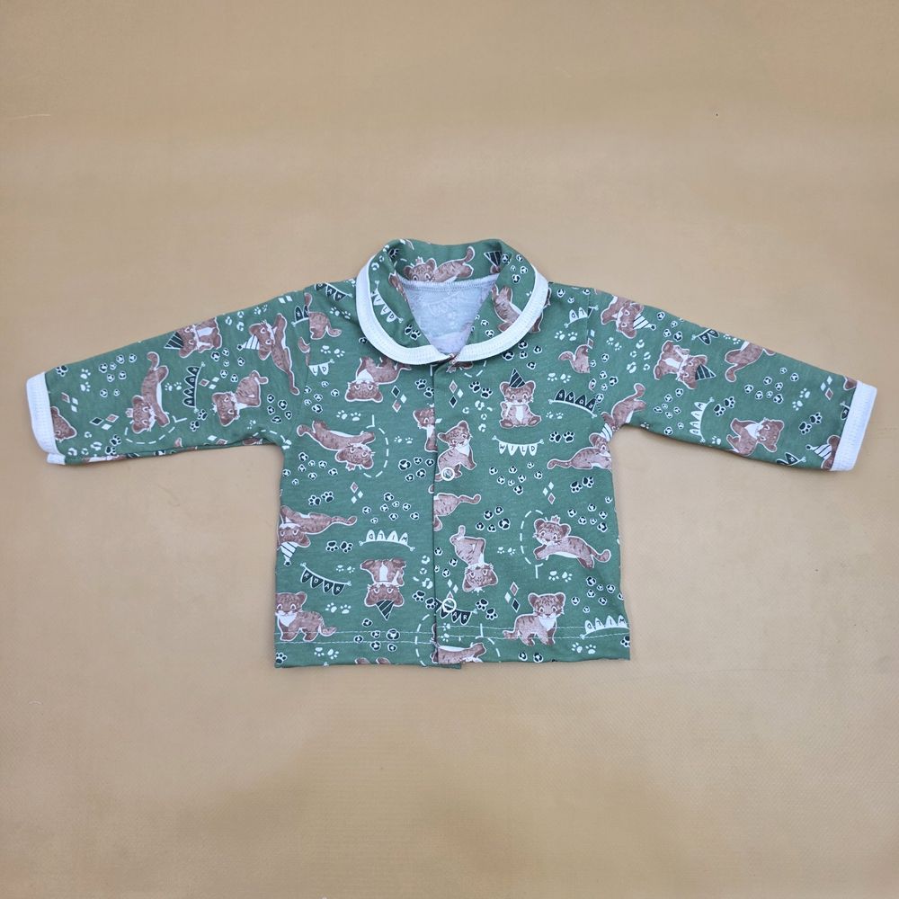 Кофточка №1 (кулирка, на кнопках, с воротничком) артикул анонс 0736-62МД