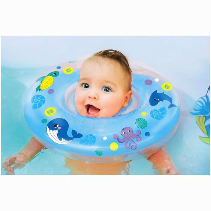 Картинка Круг детский на шею, для купания, «Морские животные», от 1 мес, двухкамерный, с погремушками (№3876324) от магазина Мир детей Товары для Новорожденных