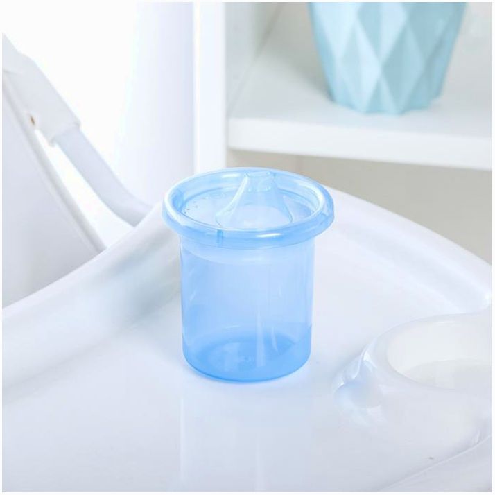 № 3721473 Поильник детский без нанесения с твёрдым носиком 200 мл, цвет синий