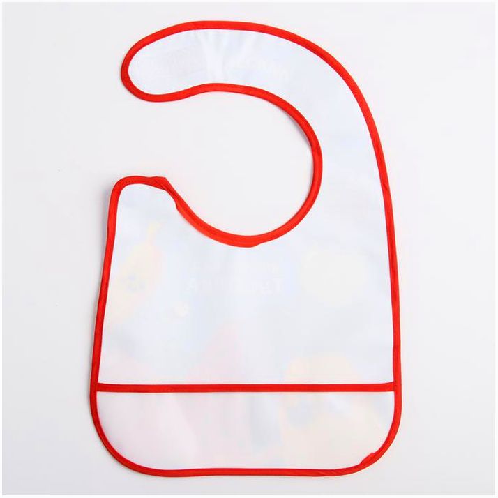 Картинка Нагрудник для кормления «Фруктовая тусовка» непромокаемый на липучке, с карманом (№4645582) от магазина Мир детей Товары для Новорожденных