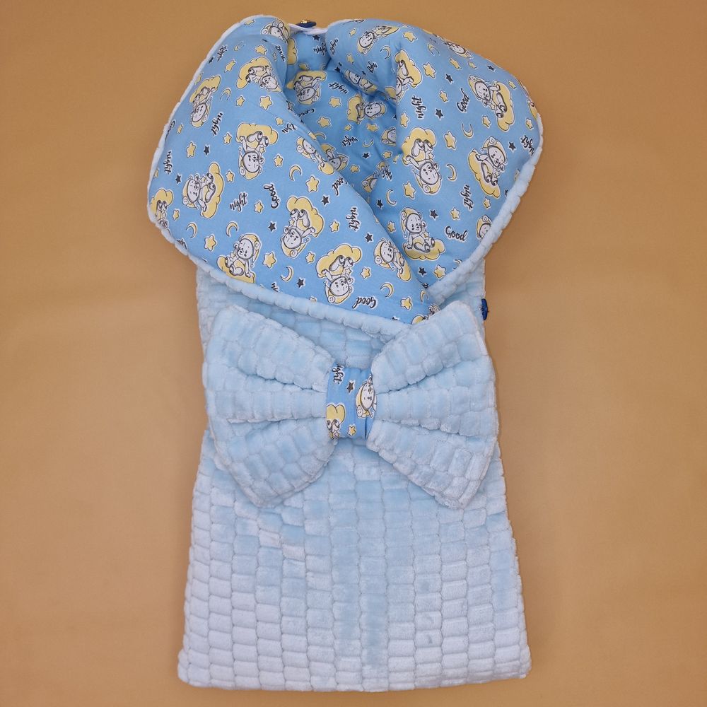 Конверт - одеяло трансформер на пуговицах и молнии ассорти (плюш/кулирка) артикул анонс 7504-0-1