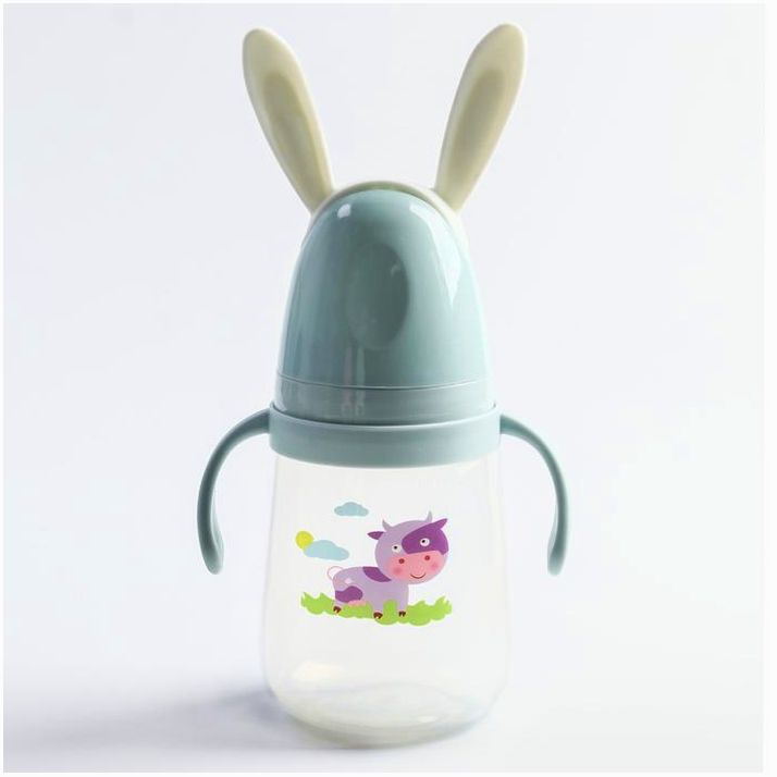 Бутылочка для кормления «Веселые зверята», 400 мл., цвет МИКС артикул анонс 4724439