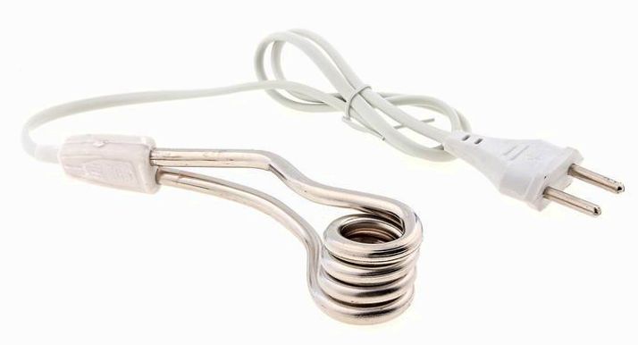 Электрокипятильник Luazon LEK 01, 500 Вт, спираль кольцо, 11х3 см, 220 В, белый артикул анонс 681622