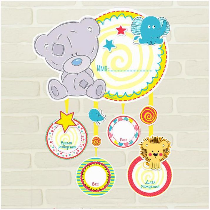 Картинка Метрика малыша "Наше чудо", набор для создания, Me To You (№3132249) от магазина Мир детей Товары для Новорожденных