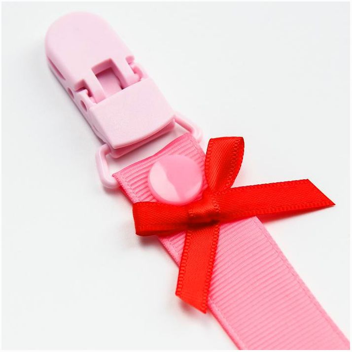 № 2792840 Держатель для соски - пустышки , ниблера «Маленькая леди» на ленте