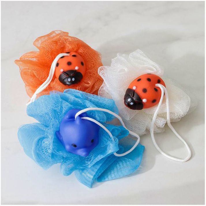 Картинка Мочалка для тела детская Доляна «Зверушки», цвет МИКС (№6976610) от магазина Мир детей Товары для Новорожденных