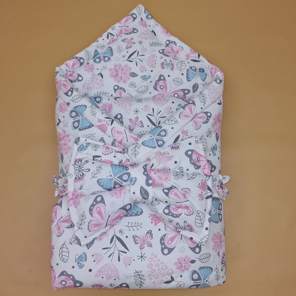 Комплект на выписку 2 пр: одеяло+бант-подушка (бязь) артикул анонс 1872б-1-2_м_05