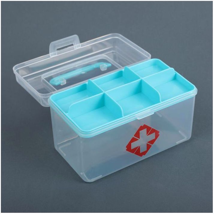 № 3121636 Аптечка, 15,5?9?9,5 см, цвет МИКС