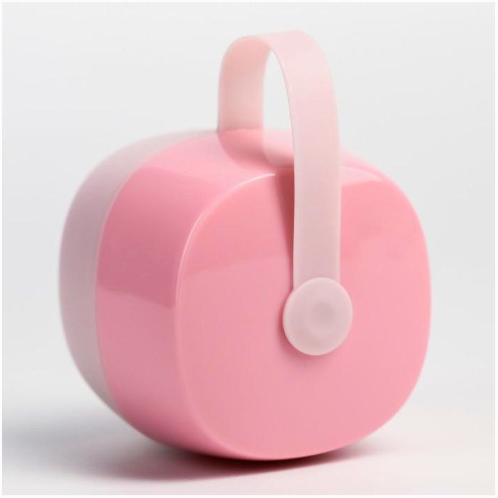 № 5570239 Контейнер для хранения и стерилизации детских сосок и пустышек, цвет белый/розовый