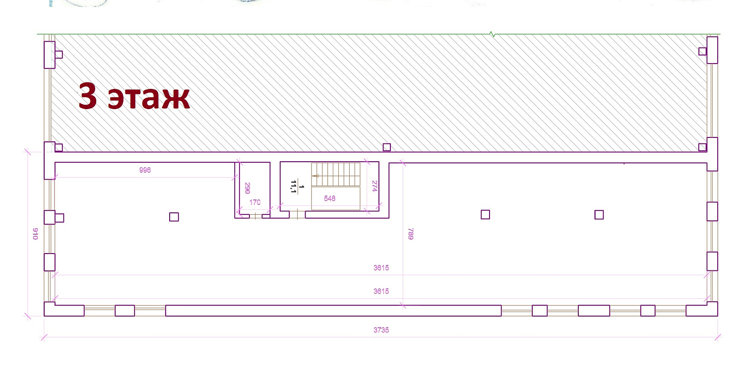 Аренда помещения 3 этажа 796 кв.м.