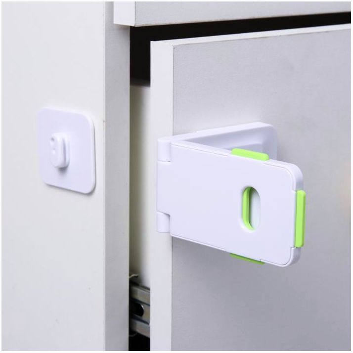 № 3991273 Блокиратор для выдвижных ящиков, цвет белый