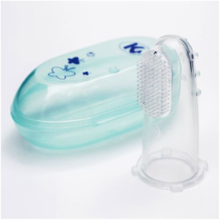 Зубная щётка детская «Силиконовая на палец», от 4 мес. артикул анонс 3036287