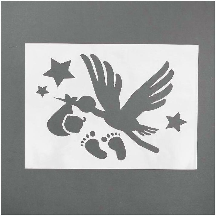 Картинка Трафарет «Еду за сыном», А4, набор 2 шт. (№2490734) от магазина Мир детей Товары для Новорожденных