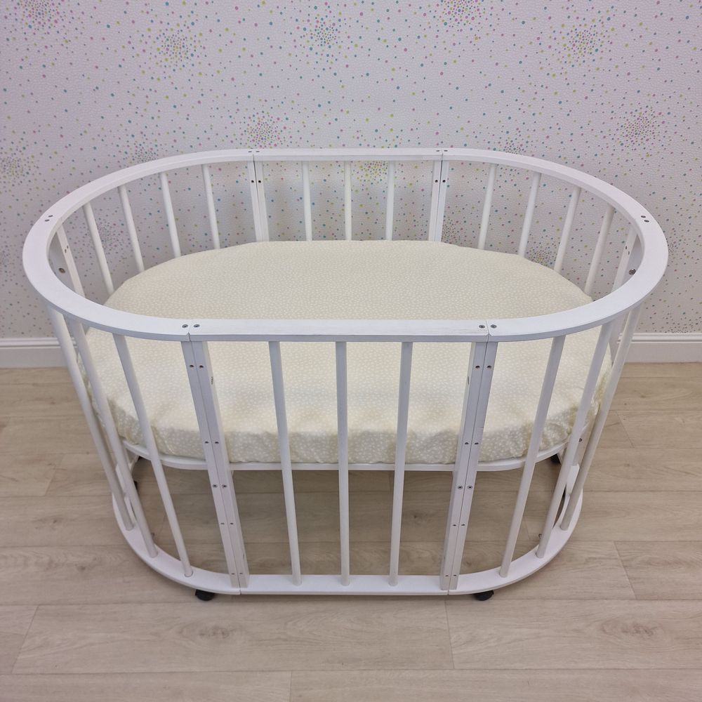 Простыня на резинке на овальную кровать (бязь) артикул анонс 257_20