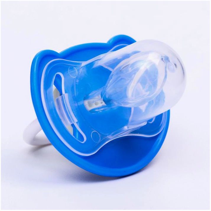 Картинка Соска-пустышка ортодонтическая, силикон, от 6 мес., с колпачком, «Самолет», цвет голубой (№4770928) от магазина Мир детей Товары для Новорожденных
