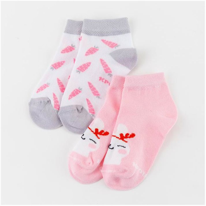 № 5176942 Набор новогодних носков Крошка Я «Зайчик», 2 пары, 6-8 см