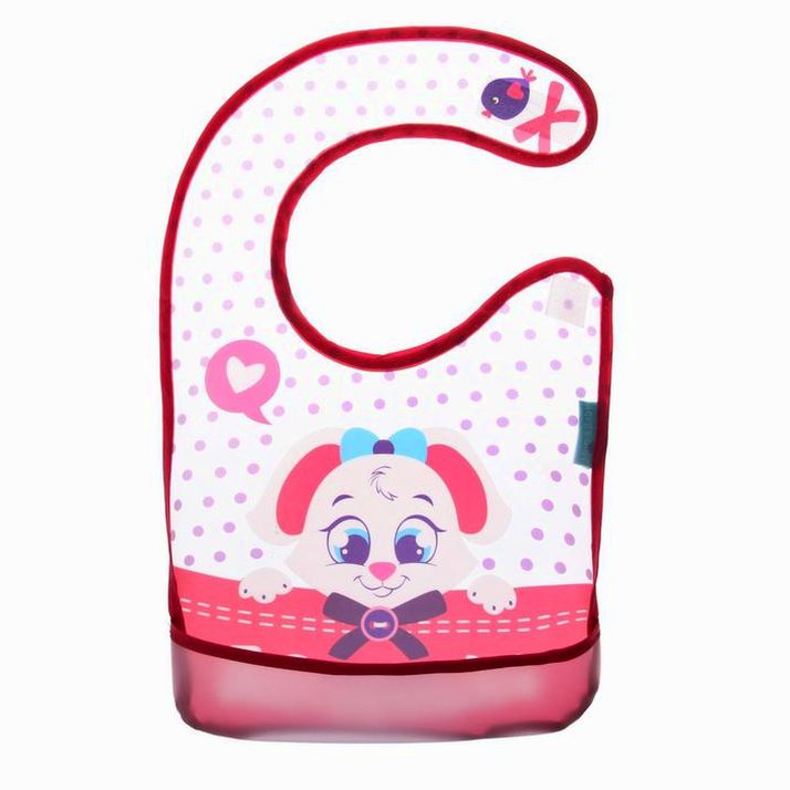 Картинка Нагрудник для кормления «Волшебная пони» непромокаемый на липучке, с карманом, МИКС (№4136442) от магазина Мир детей Товары для Новорожденных