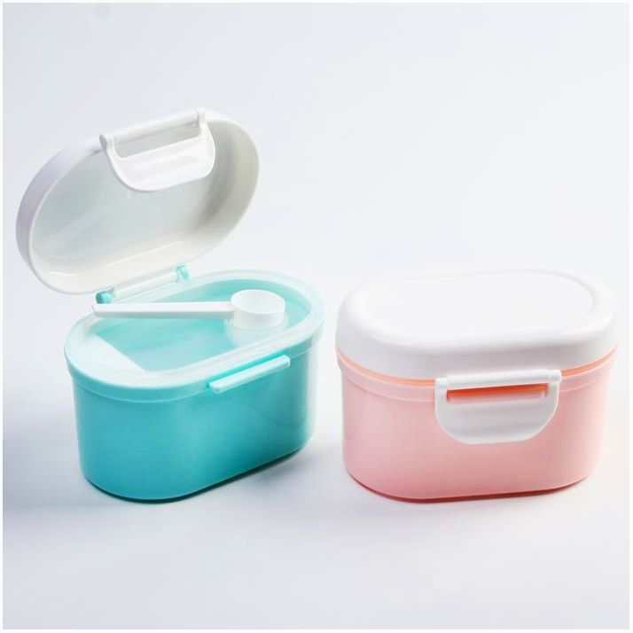 Картинка Контейнер для хранения детского питания, с ложкой, 350 мл., цвет МИКС (№4591158) от магазина Мир детей Товары для Новорожденных