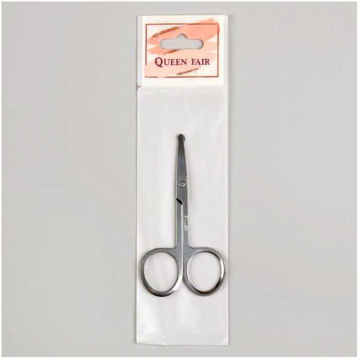 Картинка Ножницы безопасные, прямые, 9 см, цвет серебристый (№288698) от магазина Мир детей Товары для Новорожденных