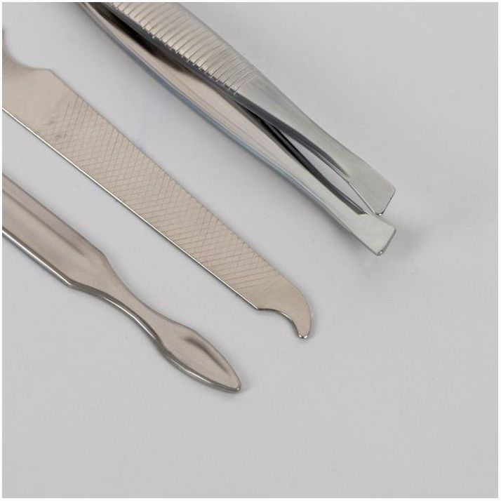 Картинка Набор маникюрный «Фрукты», 6 предметов, в футляре, рисунок МИКС (№4103694) от магазина Мир детей Товары для Новорожденных