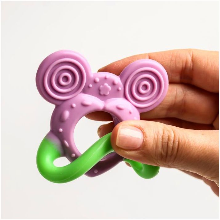 № 719576 Прорезыватель силиконовый «Микки», цвет МИКС