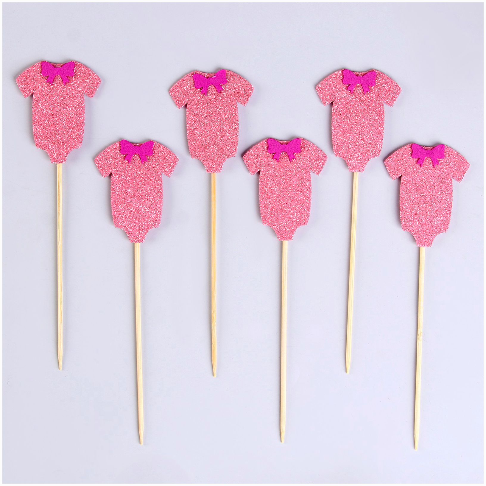 № 9761328 Шпажки «Гендерная вечеринка», в наборе 6 штук, розовый