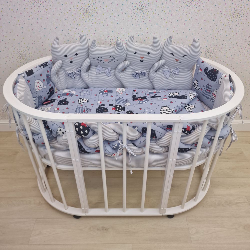 КПБ 14 пр (борт + пододеяльник + одеяло + наволочка + подушка + простынь (бязь) артикул анонс 1176-0-1бб_02