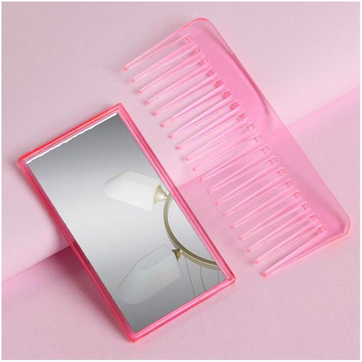 Набор парикмахерский, 2 предмета, цвет розовый артикул анонс 3512492