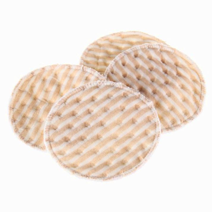 № 7569749 Набор многоразовых вкладышей для бюстгальтера, 4 шт., цвет бежевый