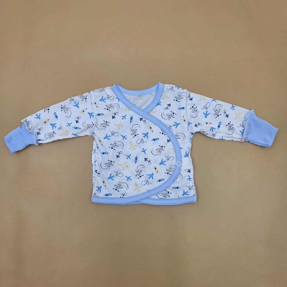 Распашонка №11 (кулирка, кнопки сбоку, зашитая ручка, швы наружу) артикул анонс 15194-56МД