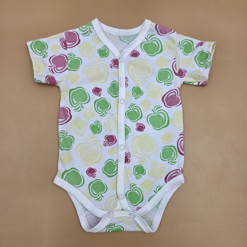 Боди №4 (кулирка, кнопки снизу и спереди, короткий рукав) артикул анонс 0118-62МД