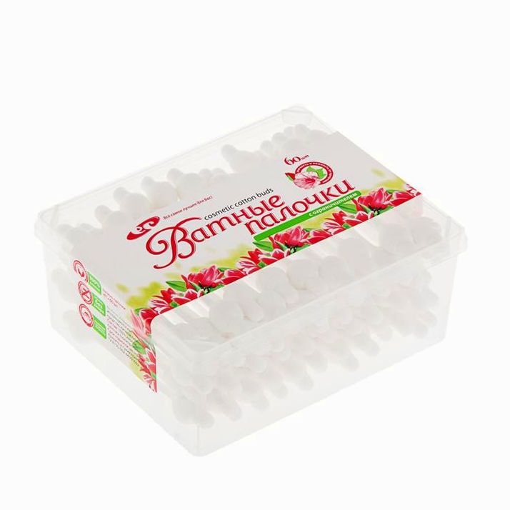 Ватные палочки «Емельянъ Савостинъ» детские с ограничителем, 60 шт артикул анонс 1223647