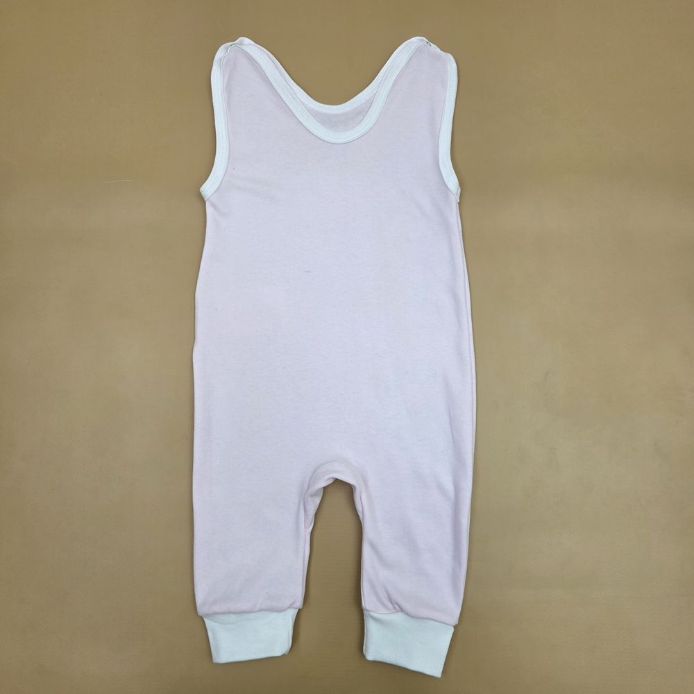 Ползунки на лямках №9 (интерлок, кнопки на плечах, без пяток) артикул анонс 16138-68МД