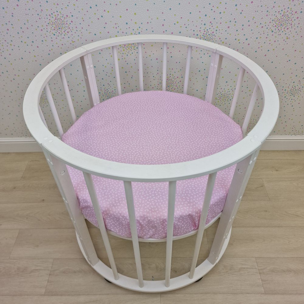 Простыня на резинке на круглую кровать (бязь) артикул анонс 255_41