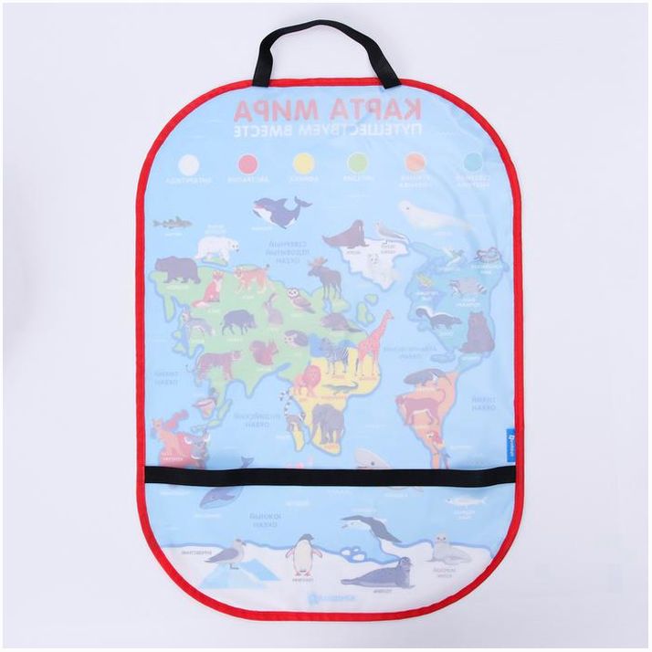 Картинка Чехол на сиденье защитный - незапинайка «Карта Мира» 670х475 мм (№4700912) от магазина Мир детей Товары для Новорожденных