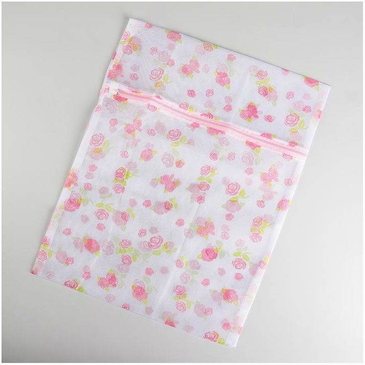 № 558239 Мешок для стирки белья Доляна, 40?50 см, мелкая сетка, рисунок МИКС