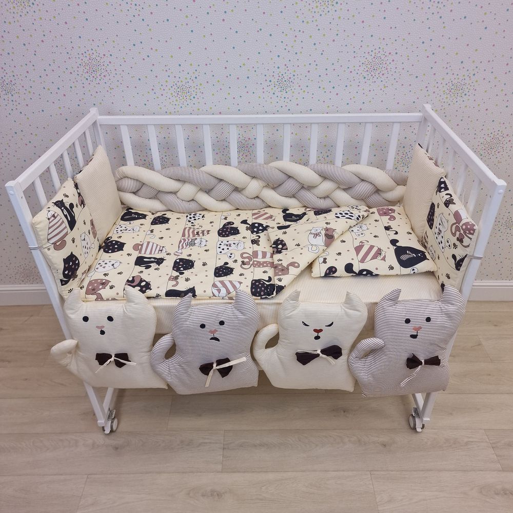 КПБ 14 пр (борт + пододеяльник + одеяло + наволочка + подушка + простынь (бязь) артикул анонс 1176-0-1бб_03