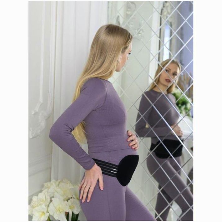 № 7044138 Бандаж-пояс универсальный, размер 116-120, цвет черный