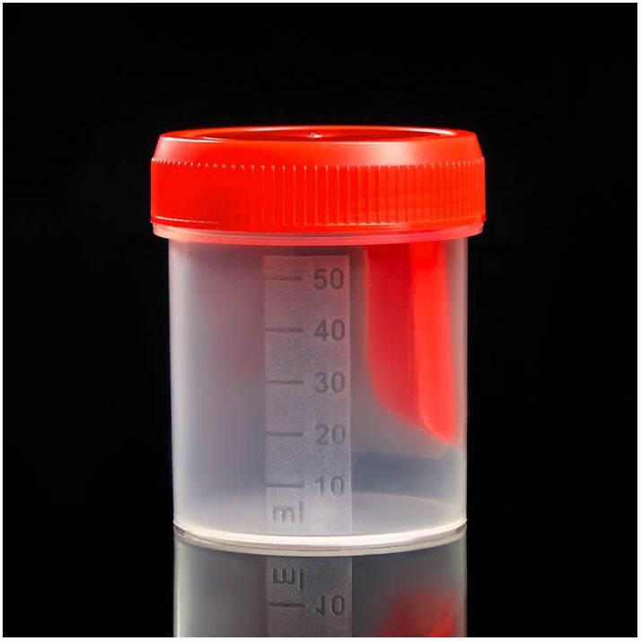 Картинка Контейнер для биопроб полимерный, стерильный, со шпателем, 60 мл (№3580939) от магазина Мир детей Товары для Новорожденных