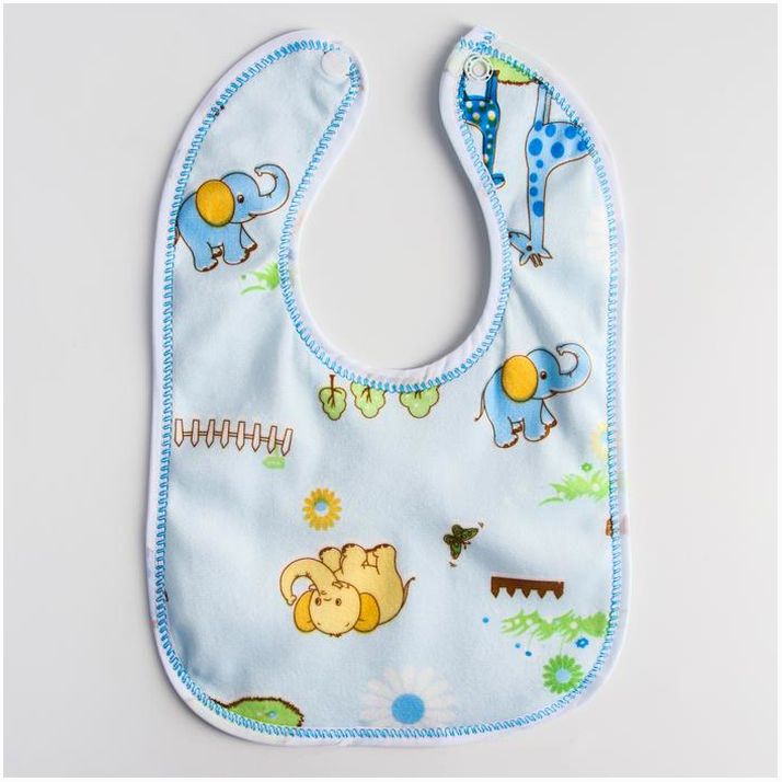 Нагрудник/слюнявчик для кормления на кнопке, МИКС артикул анонс 2849339