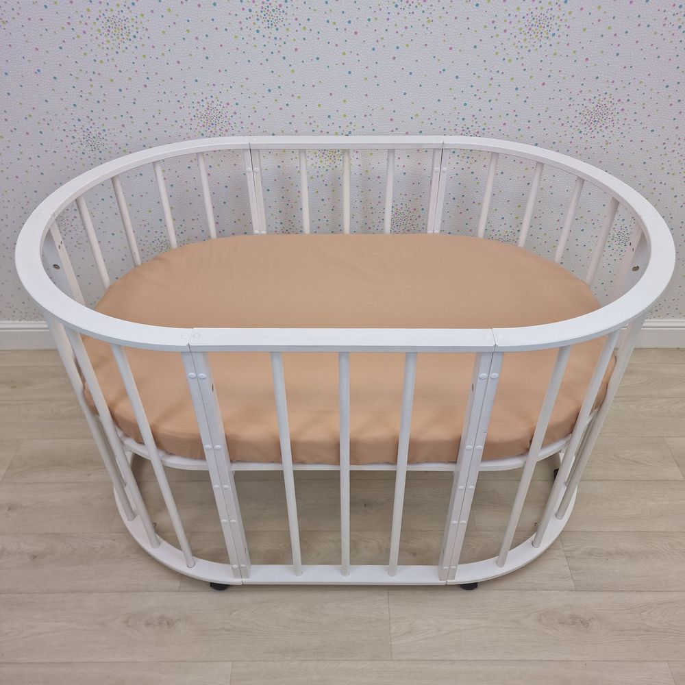 Простыня на резинке на овальную кровать (бязь) артикул анонс 257_33