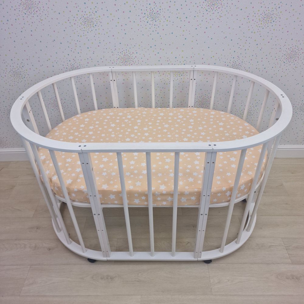 Простыня на резинке на овальную кровать (бязь) артикул анонс 257_12